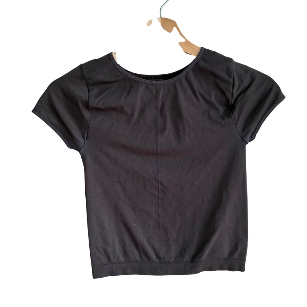 Intimately Free People short sleeved cropped brown shirt stretch nylon womens XS